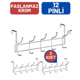 Takaz Global 12 Pin 3 lü Amerikan Tip Kapı Askısı Seti 712093